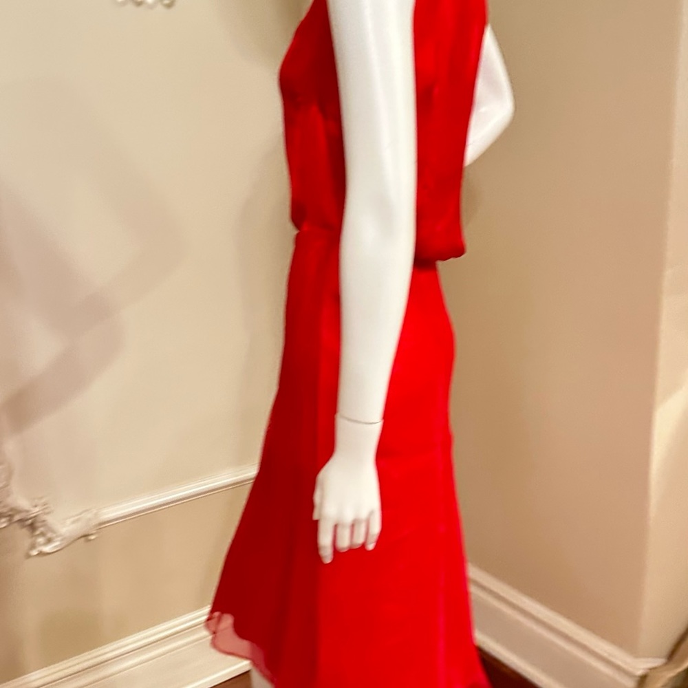 Escada Red Bolero Jacket  And Top Size 36 Flowy Skirt Size 34  / 3 Piece’s - Picture 6 of 15